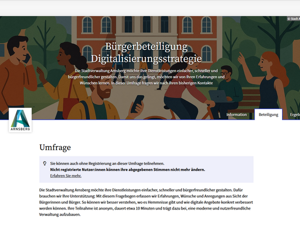 Beteiligung Digitalisierungsstrategie