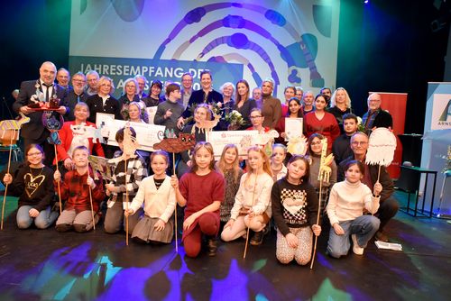 Jahresempfang 2026: Gruppenbild aller Sieger:innen