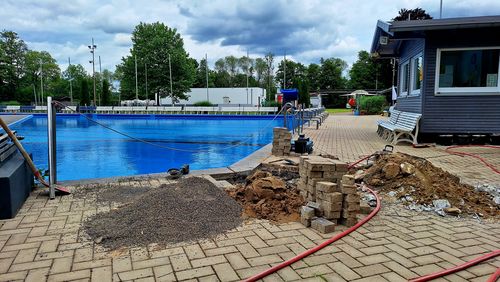 Reparaturarbeiten Freibad Neheim