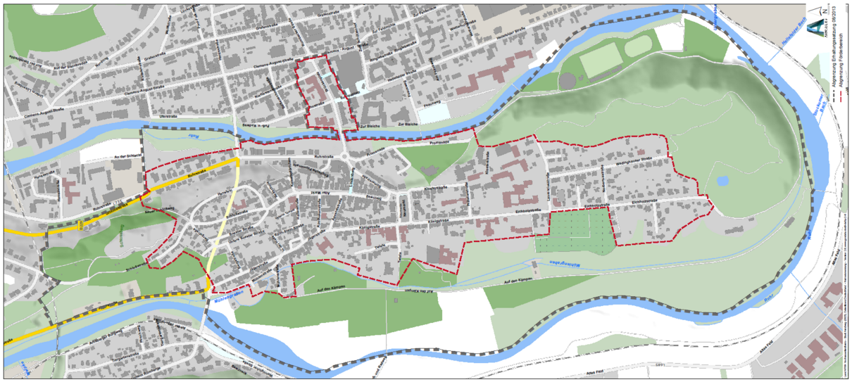 Grafik zum Fördergebiet Hof- und Fassadenprogramm Altstadt Arnsberg