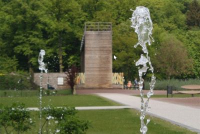 Das Gradierwerk im Sport-Sole-Park