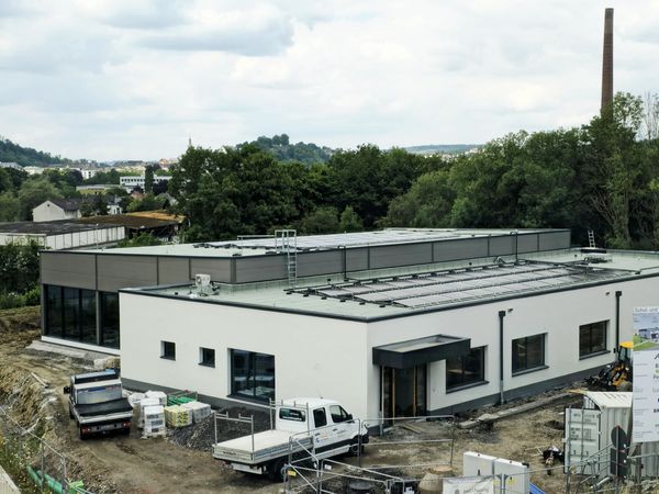 Baustelle des Schul- und Vereinsbads in Arnsberg im Juli 2025