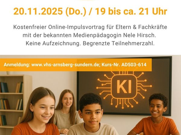 Online-Vortrag zum Thema KI Online-Vortrag zum Thema KI