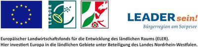 Logos der Fördermittelgeber zu LEADER