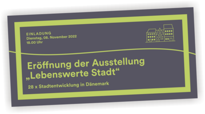 Flyer zur Ausstellungseröffnung