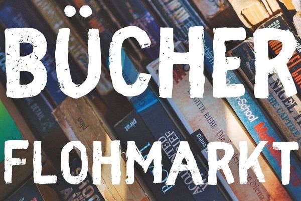 Plakat Bücherflohmarkt