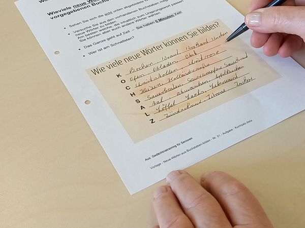 Gedächtnistraining - neuer Kurs