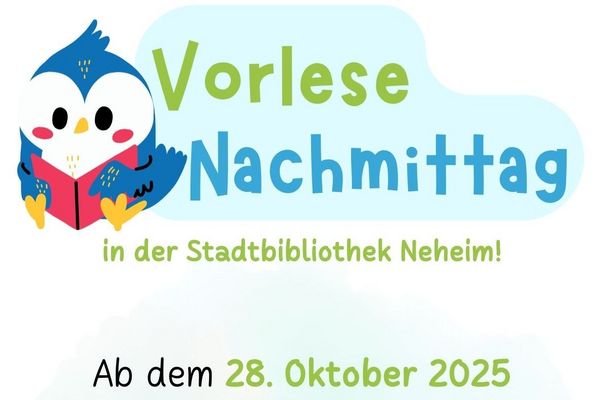 Flyer Vorlesenachmittag Stadtbibliothek Neheim