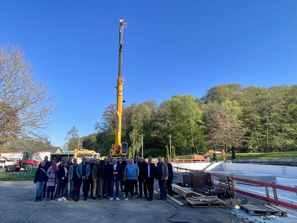 Baustellenbegehung Freibad Neheim