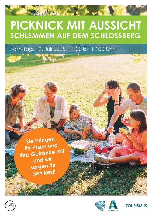 Plakat - Picknick mit Aussicht