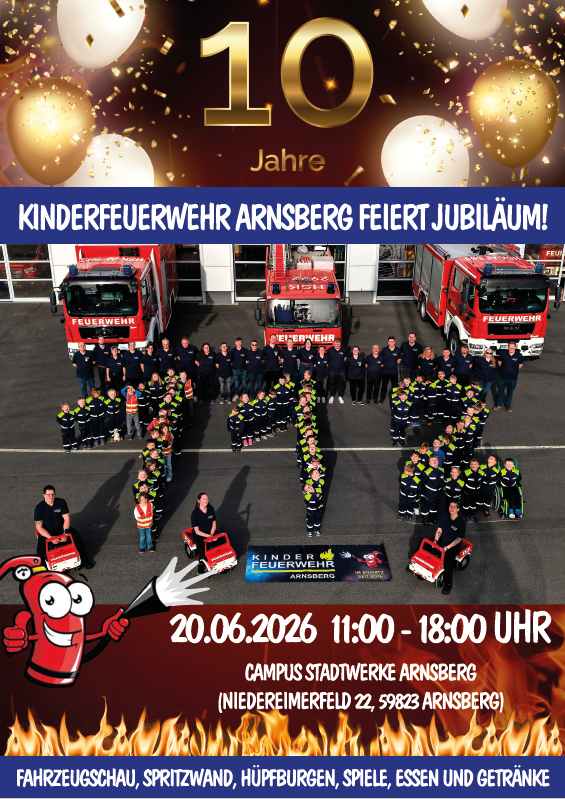 Kinderfeuerwehr 10 Jahre Jubiläum 2026